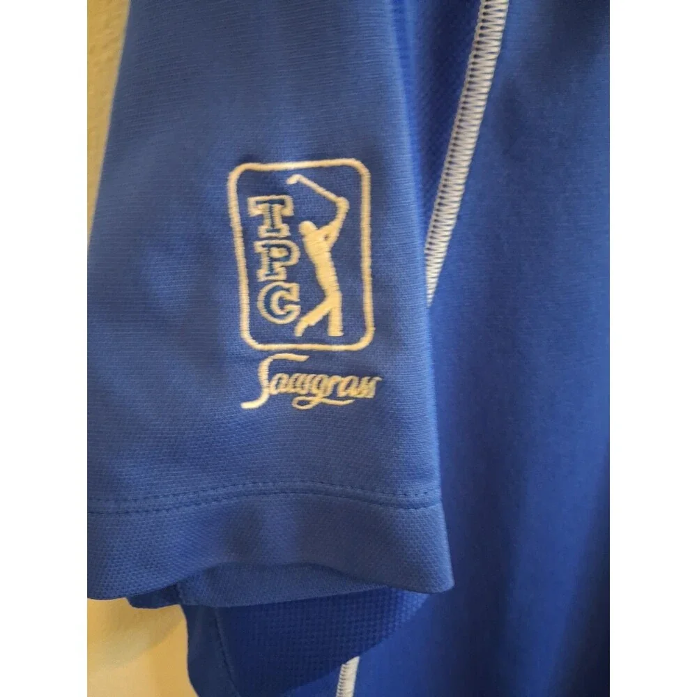 Nike Golf Dri-Fit Polo Men's Large Blue PGA Sawgrass 